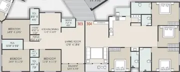 Project Image of 4 BHK Flat for Rent in Prestige Oliva Pride Althan, Surat - Image 112610