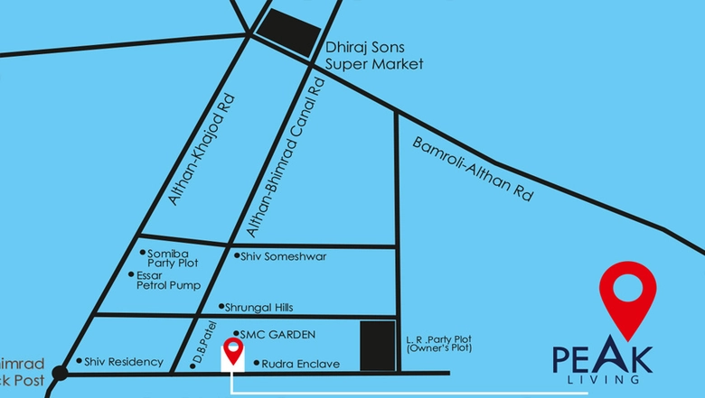 Project Image of 3 BHK Flat for Resale in DRB Peak Living, Bhimrad - Image 112701