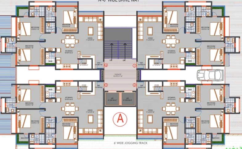 Project Image of 3 BHK Flat for Resale in DRB Peak Living, Bhimrad - Image 112699