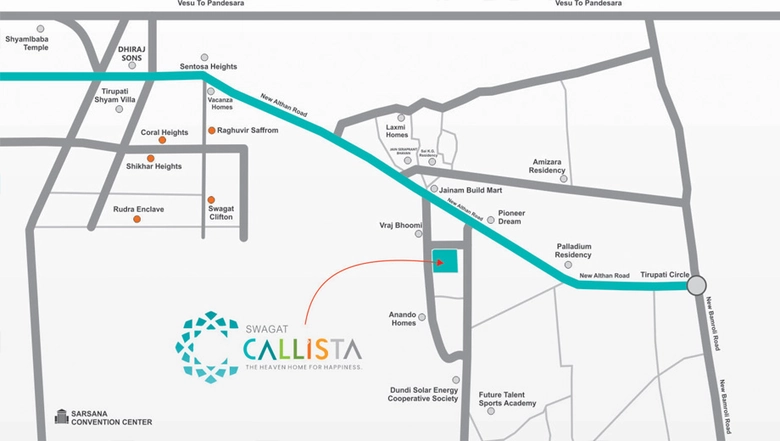 Project Image of 2 BHK Flat for Resale in Swagat Callista, Bamroli - Image 112706