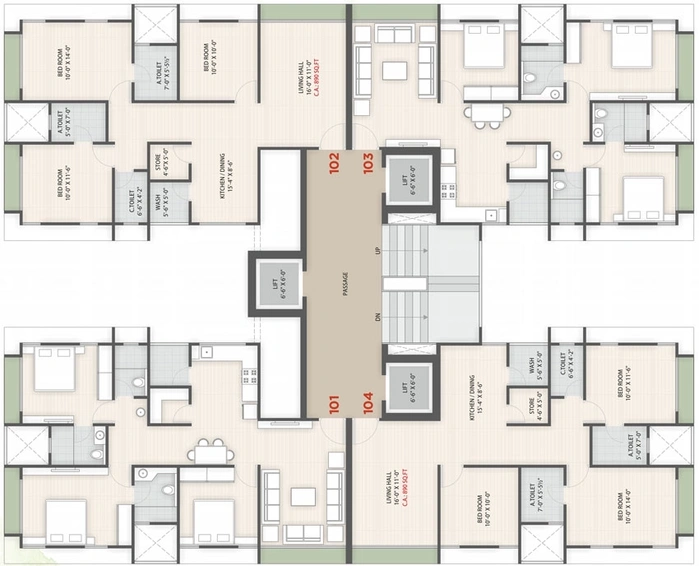 Project Image of 3 BHK Flat for Resale in Aagam Heights, Althan - Image 112709