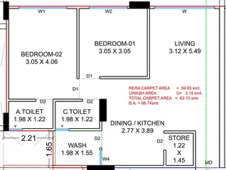 Project Image of 2 BHK Flat for Resale in Shrungal Nirvana Bamroli, Surat - Image 112733