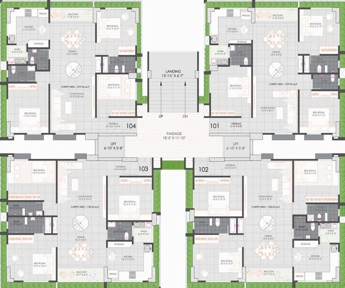 Project Image of 3 BHK Flat for Resale in Green Swapnabhoomi, Vesu - Image 112761