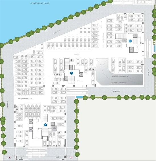 Project Image of 3 BHK Flat for Resale in Sangini Lakeville, Vesu - Image 112781