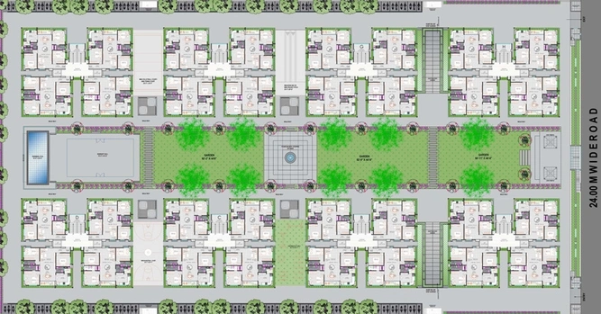 Project Image of 3 BHK Furnished Penthouse for Rent in Green Swapnabhoomi, Vesu - Image 113355