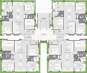 Project Image of 3 BHK Penthouse for Rent in Green Swapnabhoomi Vesu, Surat - Image 113356