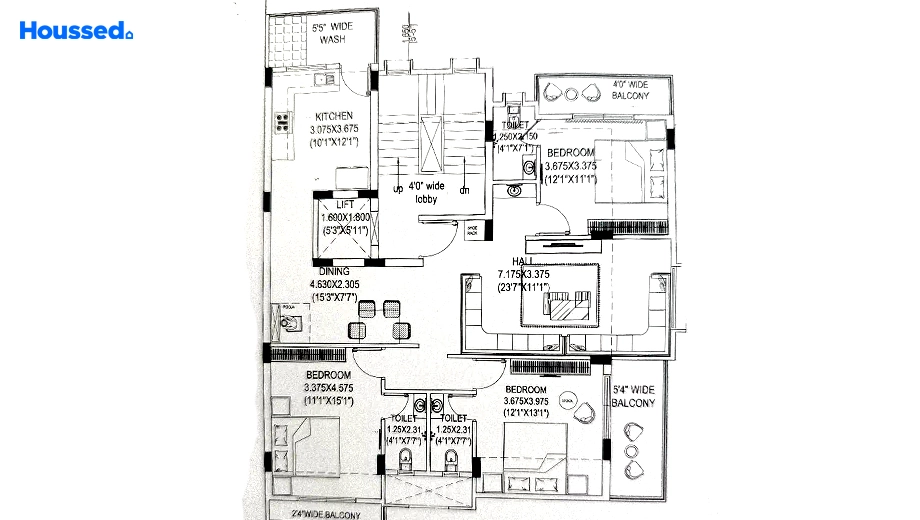 Project Image of 3 BHK Flat for Resale in Pratap Nagar - Image 113336