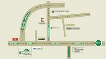 Project Image of 3 BHK Flat for Resale in Motiaz Royal Citi Zirakpur, Chandigarh - Image 113912
