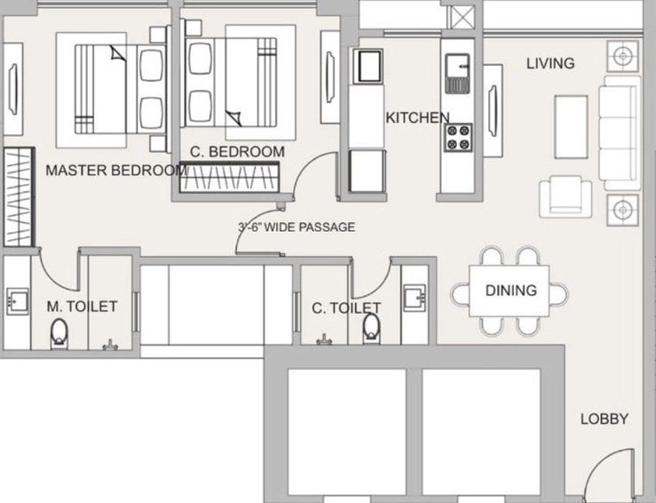 Project Image of 2 BHK Flat for Resale in Sheth 72 West, Andheri West - Image 114579