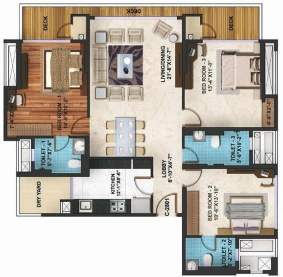 Project Image of 3 BHK Flat for Resale in Adani Western Heights, Andheri West - Image 114803