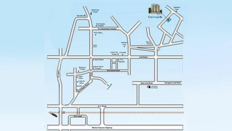 Project Image of 3 BHK Flat for Resale in Ajmera Cosmopolis, Andheri West - Image 114817