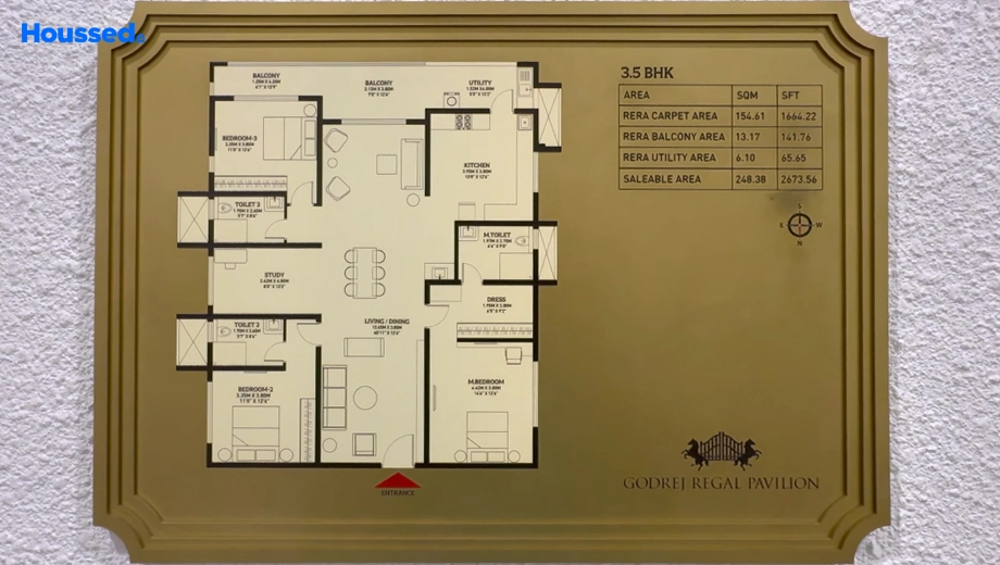 Project Image of 3.5 BHK Flat for Resale in Godrej Regal Pavilion, Rajendra Nagar - Image 115548