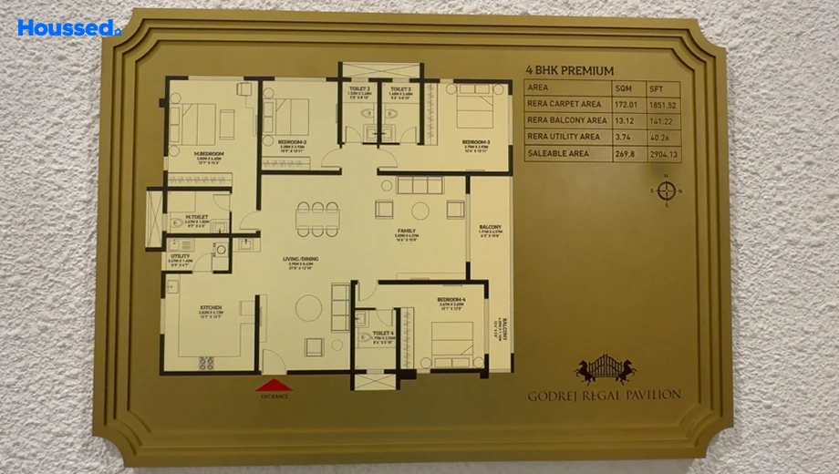 Project Image of 4 BHK Flat for Resale in Godrej Regal Pavilion, Rajendra Nagar - Image 115621
