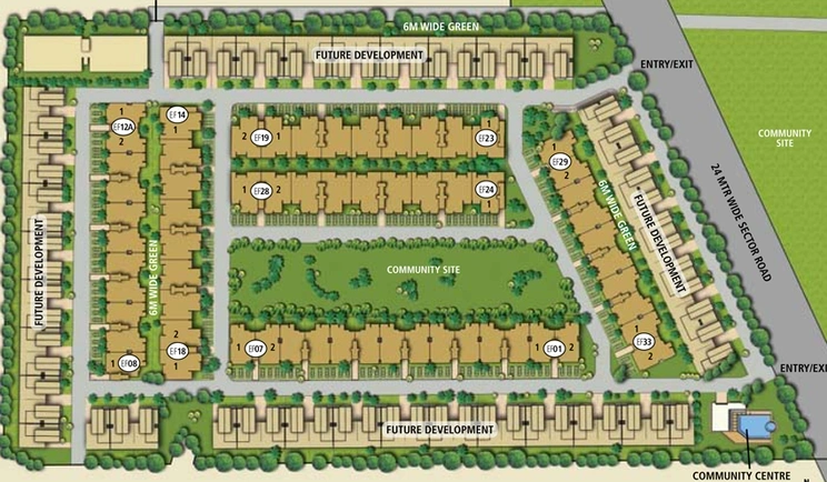 Project Image of 3 BHK Semi-Furnished Flat for Rent in Emaar Floors Premier, Sector 65 - Image 116419
