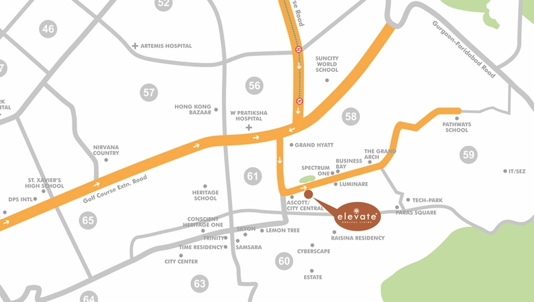 Project Image of 3 BHK Semi-Furnished Flat for Rent in Conscient Hines Elevate, Sector 59 - Image 117138