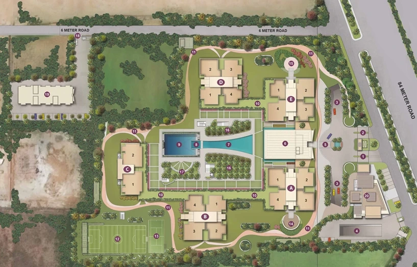 Project Image of 3 BHK Semi-Furnished Flat for Rent in Conscient Hines Elevate, Sector 59 - Image 117135