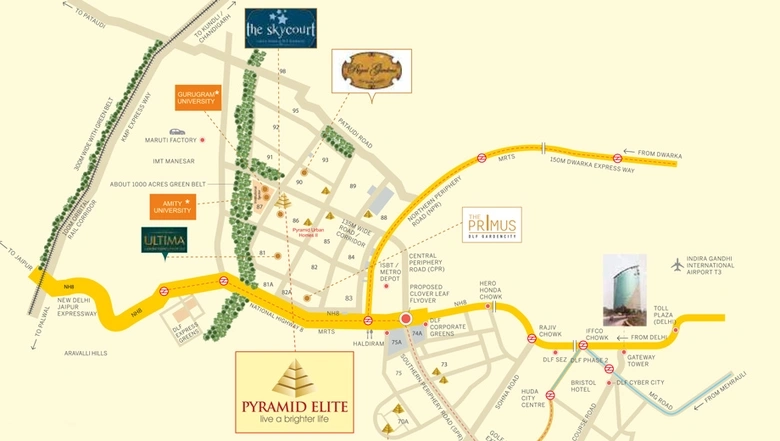 Project Image of 2 BHK Flat for Resale in Pyramid Elite, Sector 86 - Image 121774