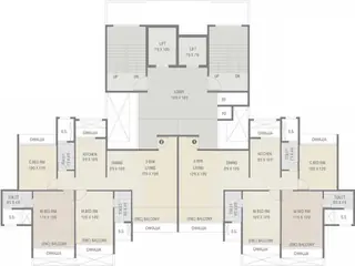 Project Image of 3 BHK Flat for Rent in Balaji Delta Central Kharghar, Navi Mumbai - Image 122388