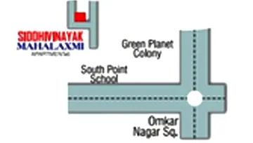 Location of 3 BHK Flat for Resale in Omkar Nagar, Nagpur - Image 1982