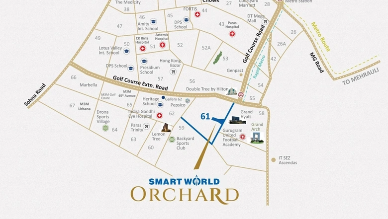 Project Image of 2.5 BHK Flat for Resale in Smart World Orchard, Sector 61 - Image 123291