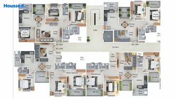 Floor Plan of 3 BHK Flat for Resale in New Manish Nagar, Nagpur - Image 1974