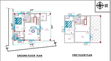 Master Plan of 2 BHK House/Villa for Resale in Kurumbapalayam, Coimbatore - Image 2260