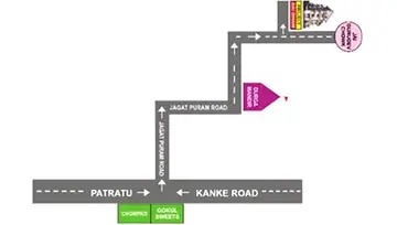 Location of 3 BHK Flat for Resale in Kanke, Ranchi - Image 3100