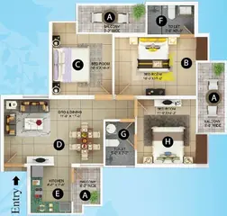 Project Image of 3 BHK Flat for Resale in Charms Gateway Towers Raj Nagar Extension, Ghaziabad - Image 3905