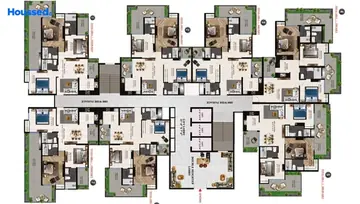 Sample Apartment of 3 BHK Flat for Resale in Charms Iconic Tower Raj Nagar Extension, Ghaziabad - Image 12971