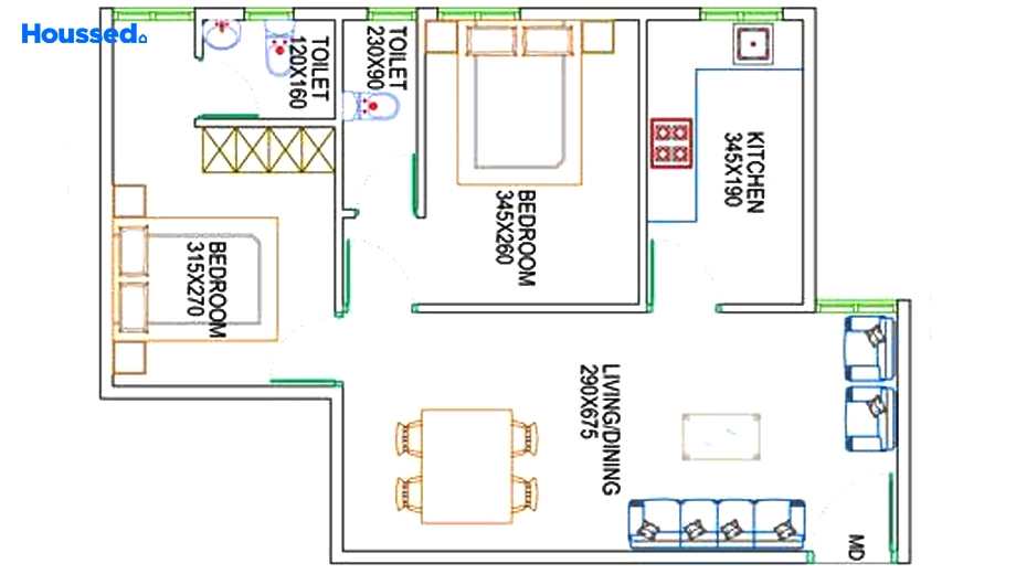 Project Image of 2 BHK Flat for Resale in Vyttila - Image 131131