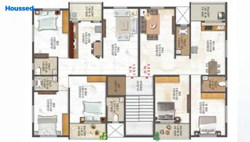 Sample Apartment of 2 BHK Flat for Resale in Indira Nagar, Nashik - Image 4743