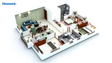 Sample Apartment of 3 BHK Flat for Resale in Indira Nagar, Nashik - Image 4725