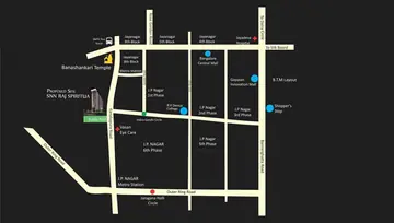 Location of 4 BHK Flat for Resale in SNN Raj Spiritua JP Nagar, Bangalore - Image 5065