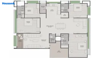 Sample Apartment of 4 BHK Flat for Resale in Sheladia Manor Sindhu Bhavan Road, Ahmedabad - Image 5533
