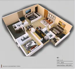 Floor Plan of 4 BHK Flat for Resale in Siddhartha Maison Argora, Ranchi - Image 5927