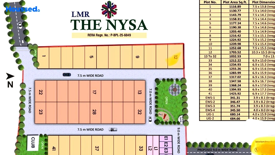 Project Image of Housing Plot/Residential Land for Resale in Lake land Lmr The Nysa, Misrod - Image 154123