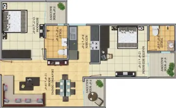 Project Image of 2 BHK Flat for Resale in Gaur Cascades Raj Nagar Extension, Ghaziabad - Image 8400