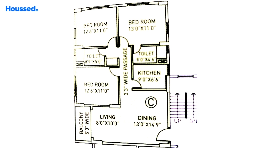 Project Image of 3 BHK Flat for Resale in Arch Starwood, Chinar Park - Image 169295