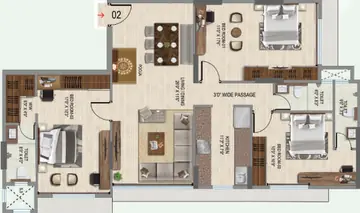 Project Image of 3 BHK Flat for Resale in VKG Park Estate Andheri East, Mumbai - Image 9305