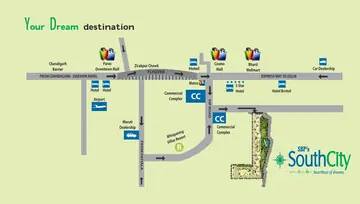 Project Image of 3 BHK Flat for Resale in SBP South City Zirakpur, Chandigarh - Image 9385
