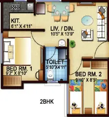 Project Image of 2 BHK Flat for Resale in Town Garden City Vedapatti, Coimbatore - Image 9748