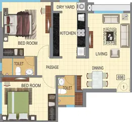 Project Image of 2 BHK Flat for Resale in Oxford Navrang Oasis Goregaon West, Mumbai - Image 12121