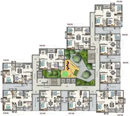Floor Plan of 3 BHK Flat for Resale in Aparna Cyber Shine Osman Nagar, Hyderabad - Image 12788