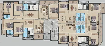 Sample Apartment of 3 BHK Flat for Resale in Rashmi Harmony Homes Pundag, Ranchi - Image 13626