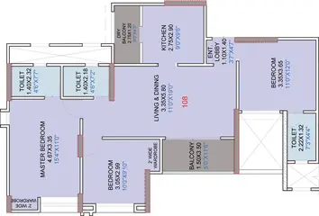 Sample Apartment of 3 BHK Flat for Resale in Siddhi The Address Moshi, Pune - Image 16353