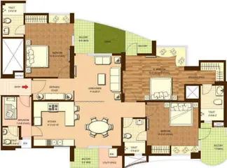 Project Image of 3 BHK Flat for Rent in Dasnac The Jewel Sector 75, Noida - Image 16707