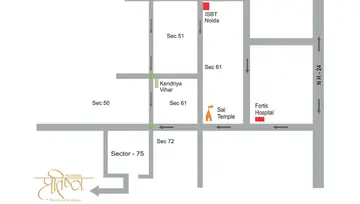 Sample Apartment of 3 BHK Flat for Rent in Panchsheel Pratishtha Sector 75, Noida - Image 17048
