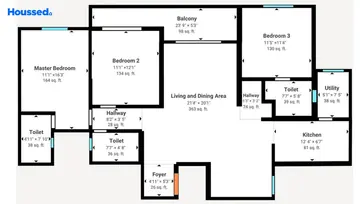 Project Image of 3 BHK Flat for Resale in Saroj Harmony Varthur, Bangalore - Image 16887