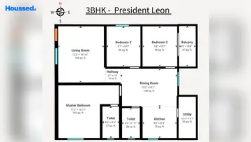 Project Image of 3 BHK Flat for Resale in President Leon Yelahanka New Town, Bangalore - Image 16819