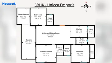Project Image of 3 BHK Flat for Resale in Unicca Emporis Varthur, Bangalore - Image 16839